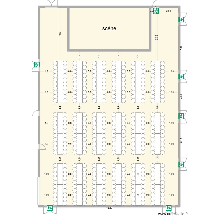 plan eces 392 places verticales avec espace. Plan de 0 pièce et 0 m2