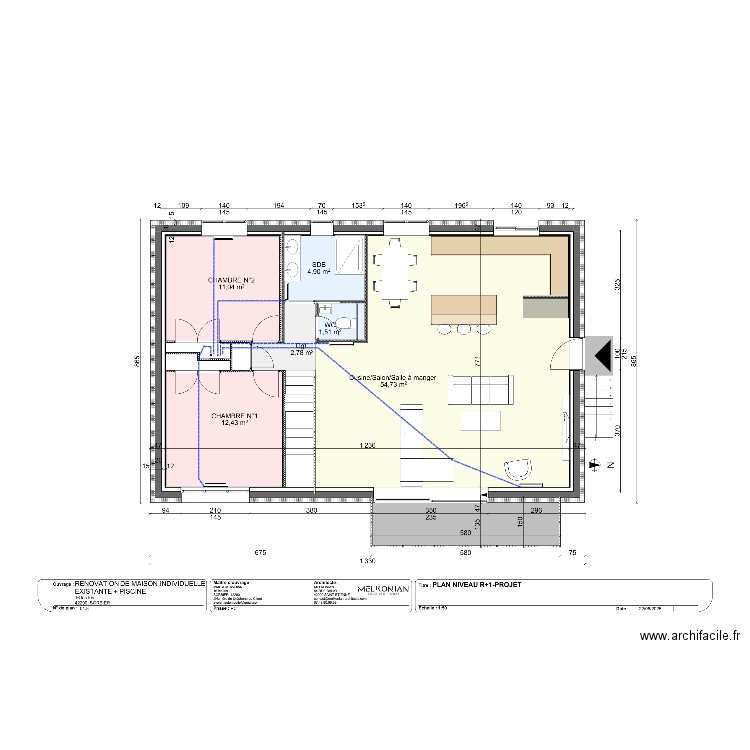 R+1 AVOIAN. Plan de 0 pièce et 0 m2