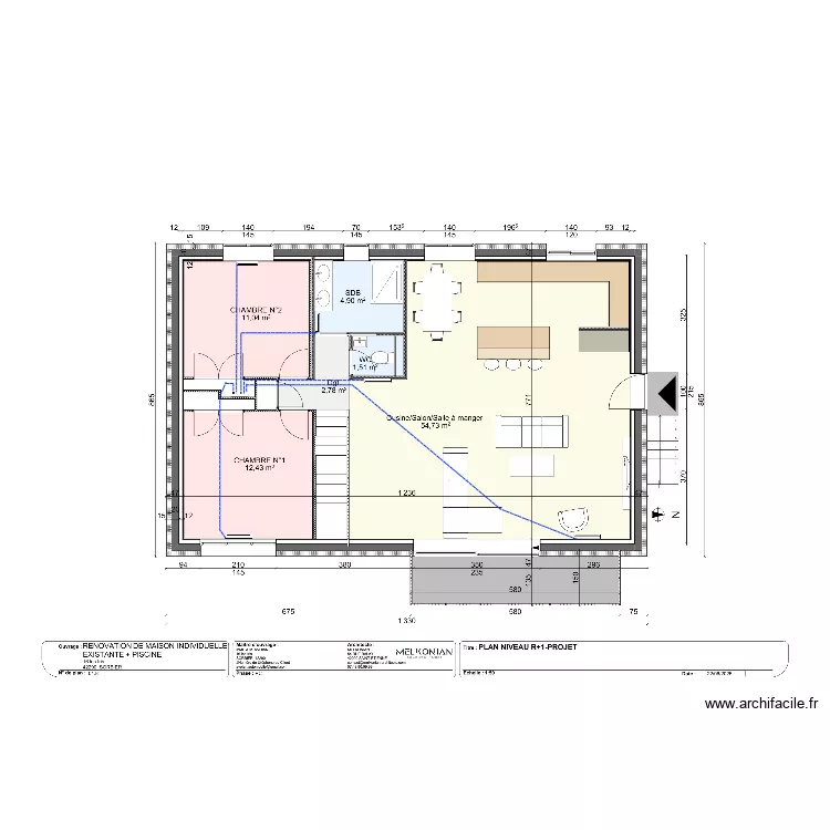 R+1 AVOIAN. Plan de 