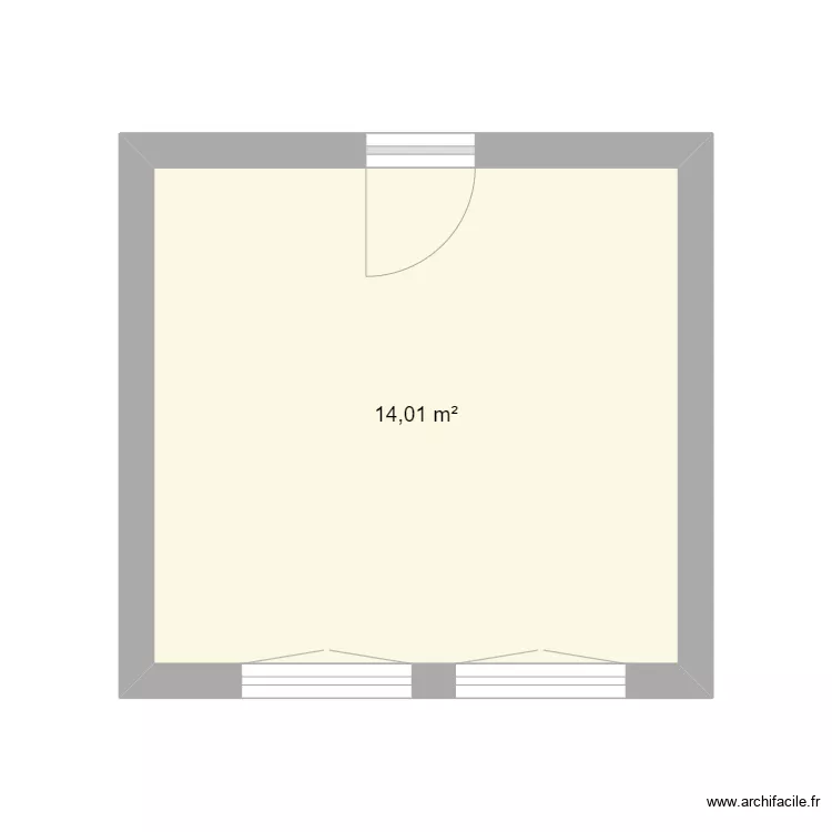 Chambre cave HC. Plan de 