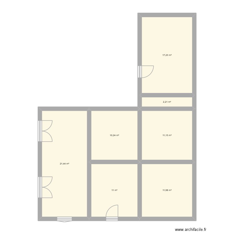 Bouleaux43. Plan de 7 pièces et 85 m2