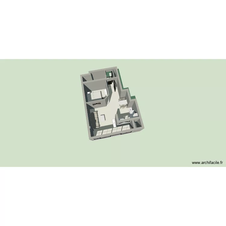 appart ste maxime. Plan de 4  et 43 m²
