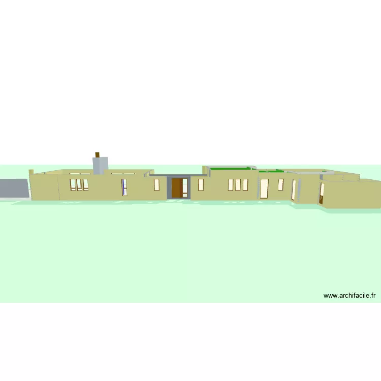 italie essai MC cinque. Plan de 26  et 763 m²