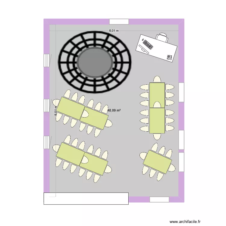 50 ans Maman BIS. Plan de 1  et 48 m²