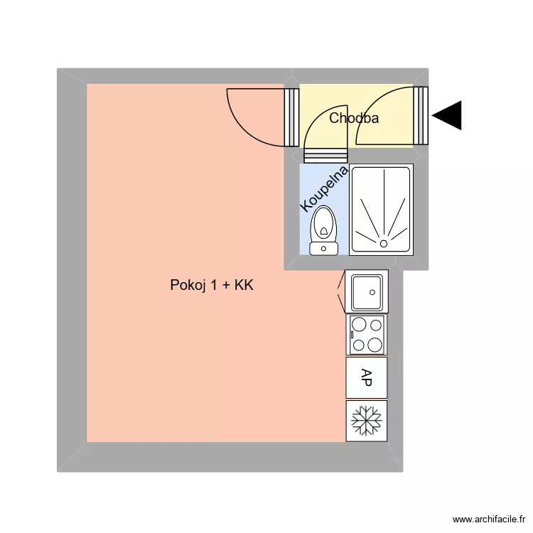 Mladé gardy 482, byt 1. Plan de 7 et 142 m² Mladé gardy 482, byt 1. Plan de 7 et 142 m²