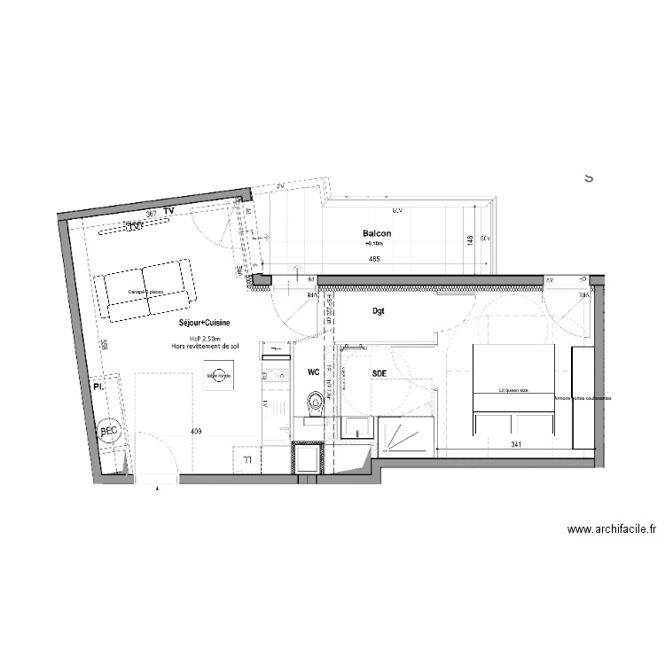 Appt Thorigne. Plan de 0 pièce et 0 m2
