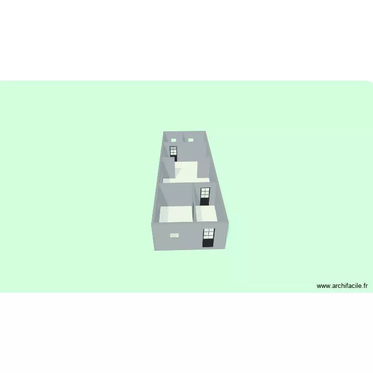 Travail pratique. Plan de 5 pièces et 73 m²