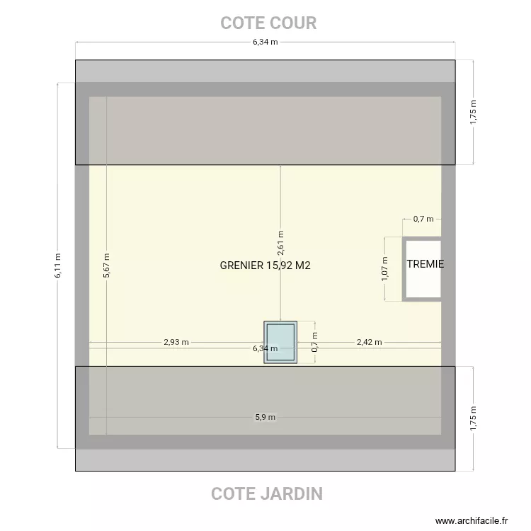 PLAN GARAGE V1. Plan de 