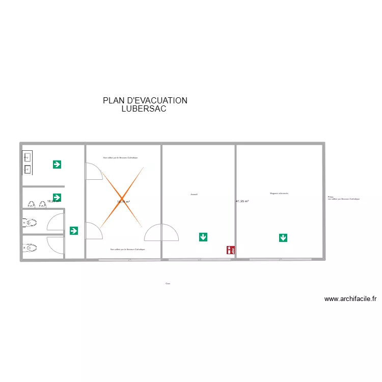 19 LUBERSAC (&eacute;quipe). Plan de 