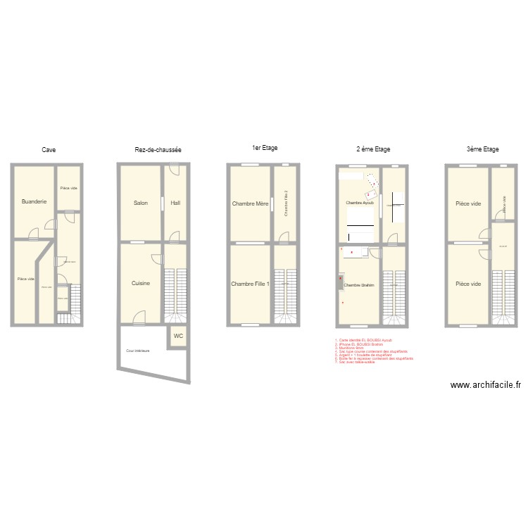 Perqui Vendetta. Plan de 0 pièce et 0 m2