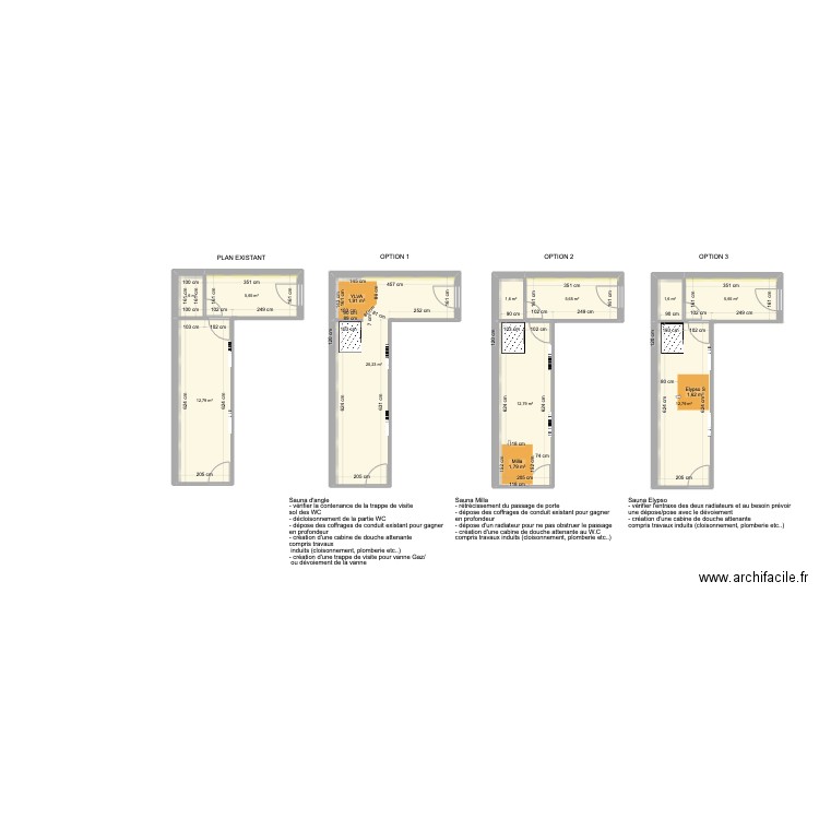 CHEZALVIEL. Plan de 10 pièces et 80 m2