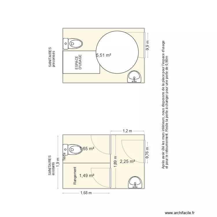 sanitaires WOLF. Plan de sanitaires WOLF. Plan de
