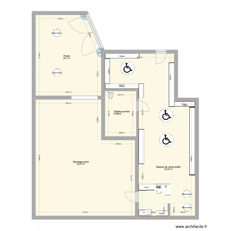 Cave Mions après travaux 2. Plan de Cave Mions après travaux 2. Plan de
