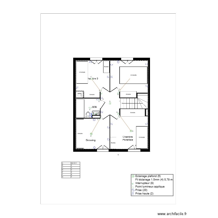 mais r+1. Plan de 0 pièce et 0 m2