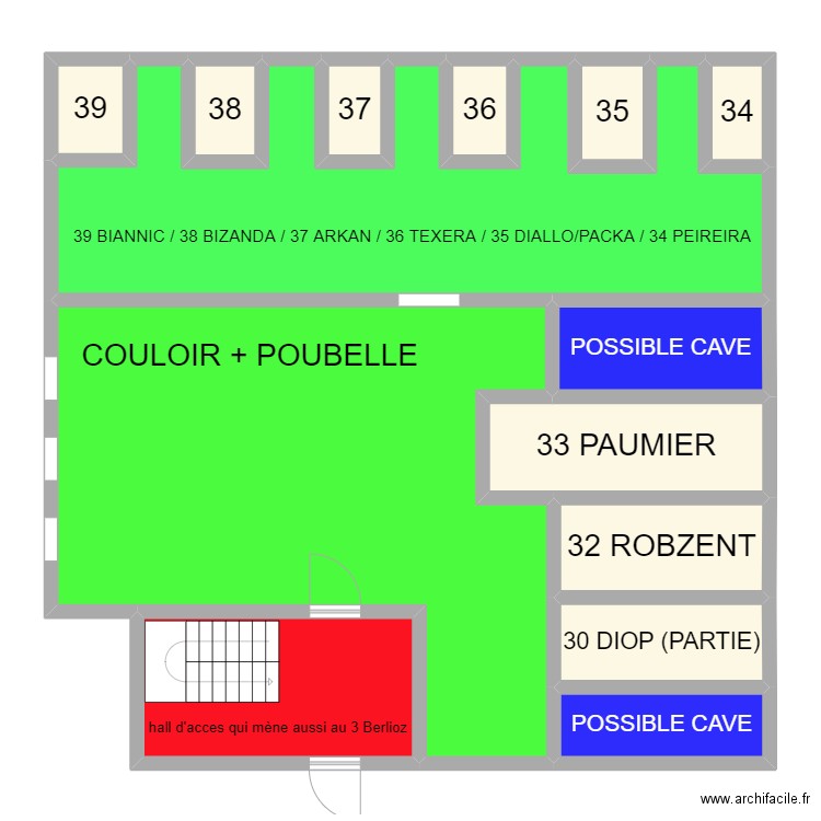 caves 4 marcel carné. Plan de 0 pièce et 0 m2