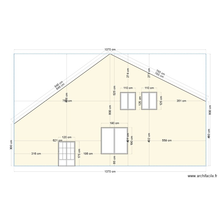 FACADE 2 . Plan de 0 pièce et 0 m2