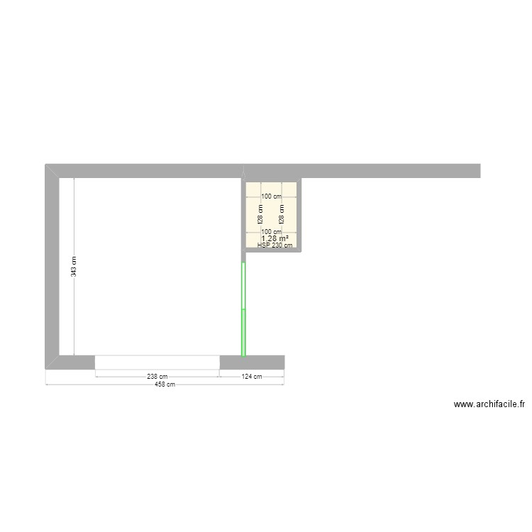 2  PIECES  EN SOUS SOL. Plan de 0 pièce et 0 m2