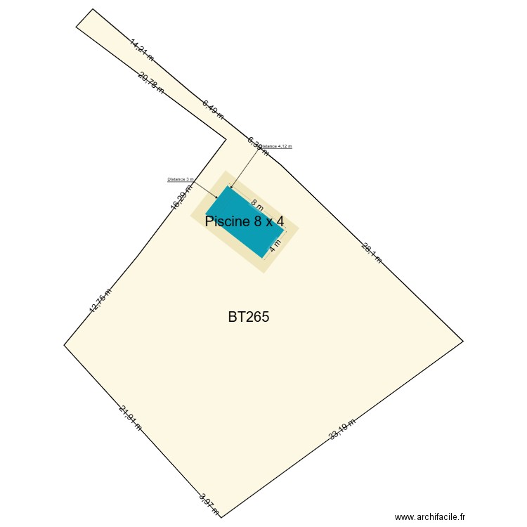 PISCINE. Plan de 0 pièce et 0 m2