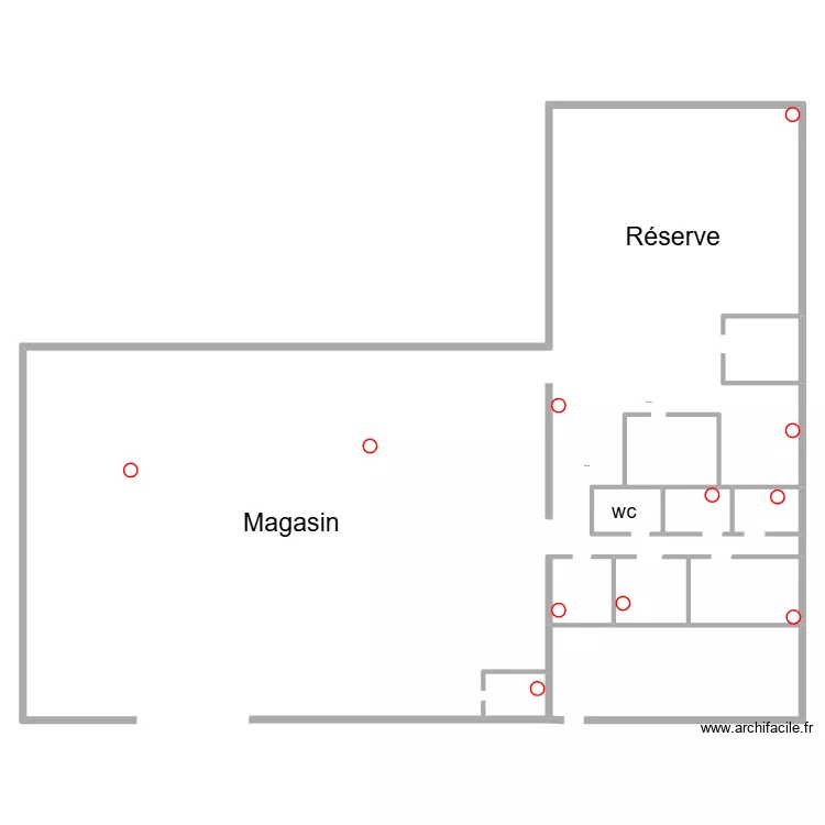 Carrefour Casseneuil. Plan de 