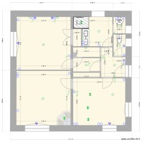 plan maison 3 bornes electricité
