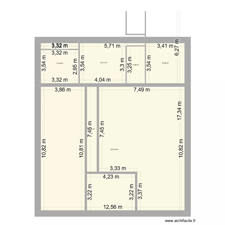 maison st senier. Plan de 6  et 176 m²
