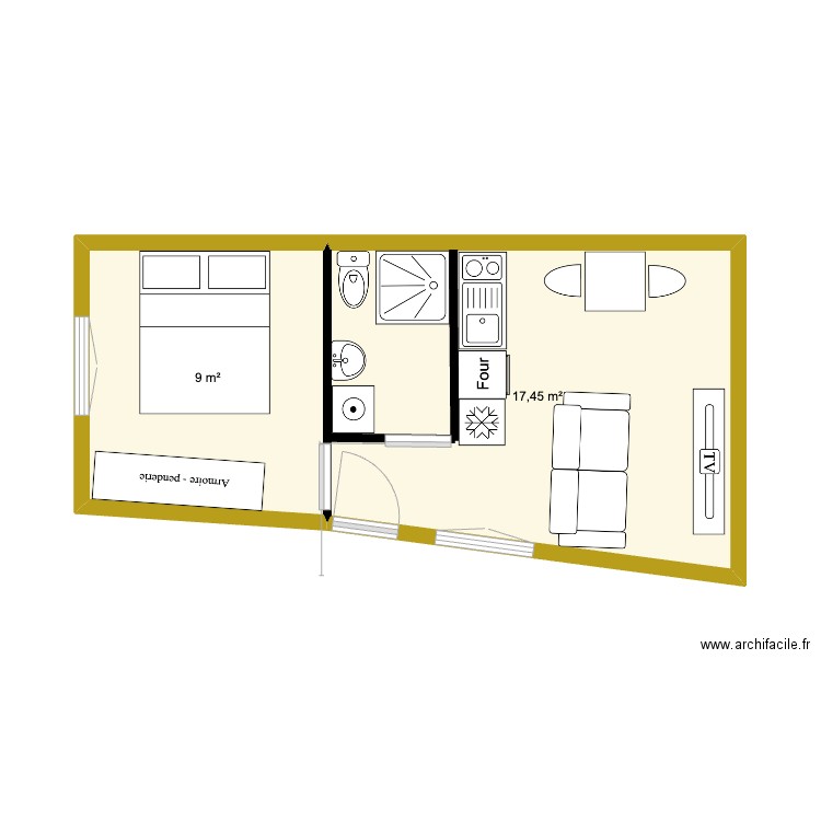 2eme Appartement Estevelles. Plan de 0 pièce et 0 m2