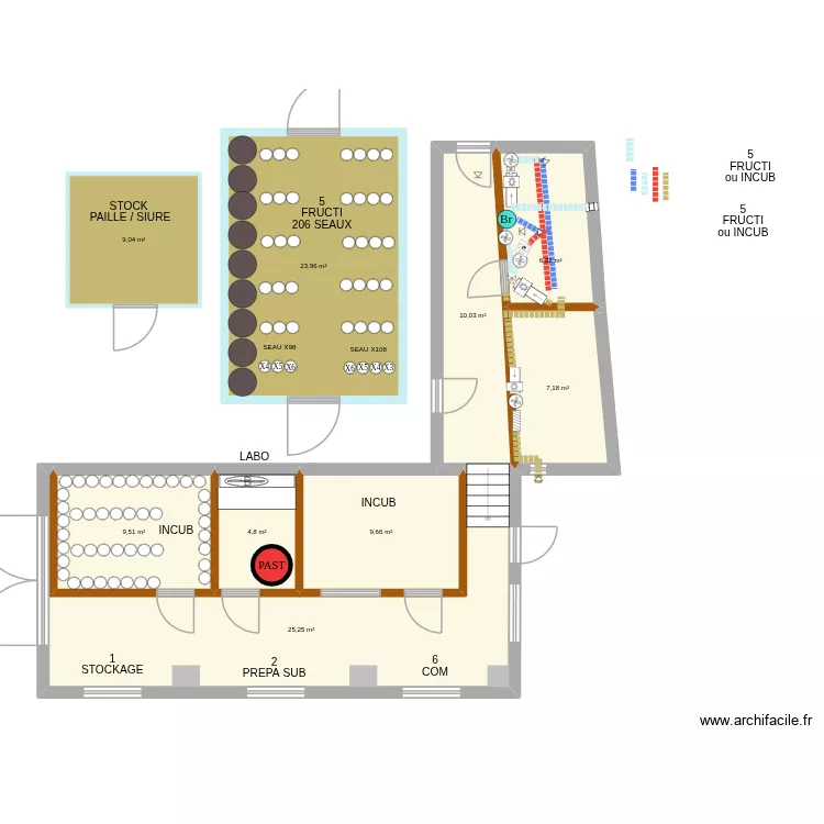 champiFULL maison test instal 2. Plan de 9 et 106 m² champiFULL maison test instal 2. Plan de 9 et 106 m²