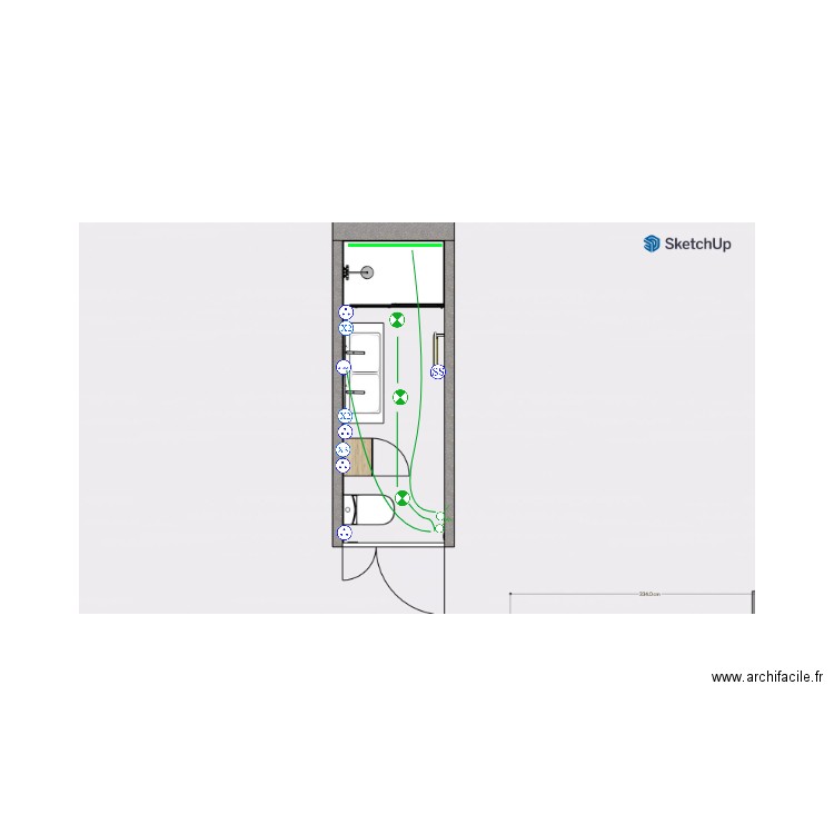 Sdb 2 Groult. Plan de 0 pièce et 0 m2