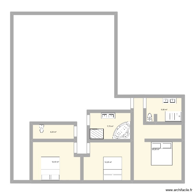 Projet 1. Plan de 0 pièce et 0 m2