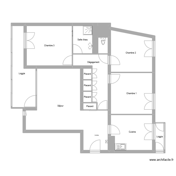 Sabatier. Plan de 0 pièce et 0 m2