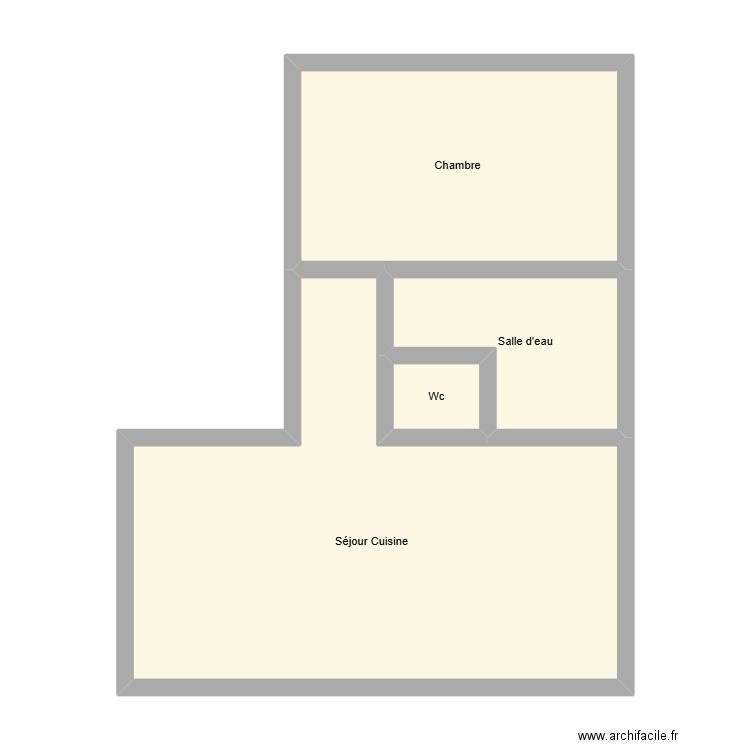 350602393. Plan de 4 pièces et 56 m2