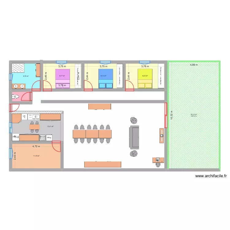 MAISON PLEIN PIED 3. Plan de MAISON PLEIN PIED 3. Plan de