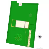 plan de masse avec extension projet&eacute;e