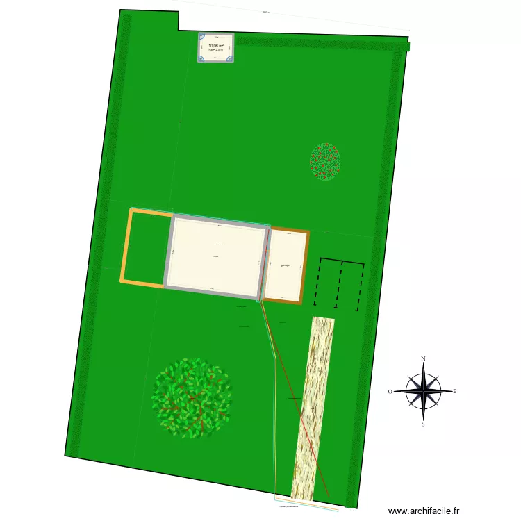 plan de masse avec extension projetée. Plan de 3 et 110 m² plan de masse avec extension projetée. Plan de 3 et 110 m²