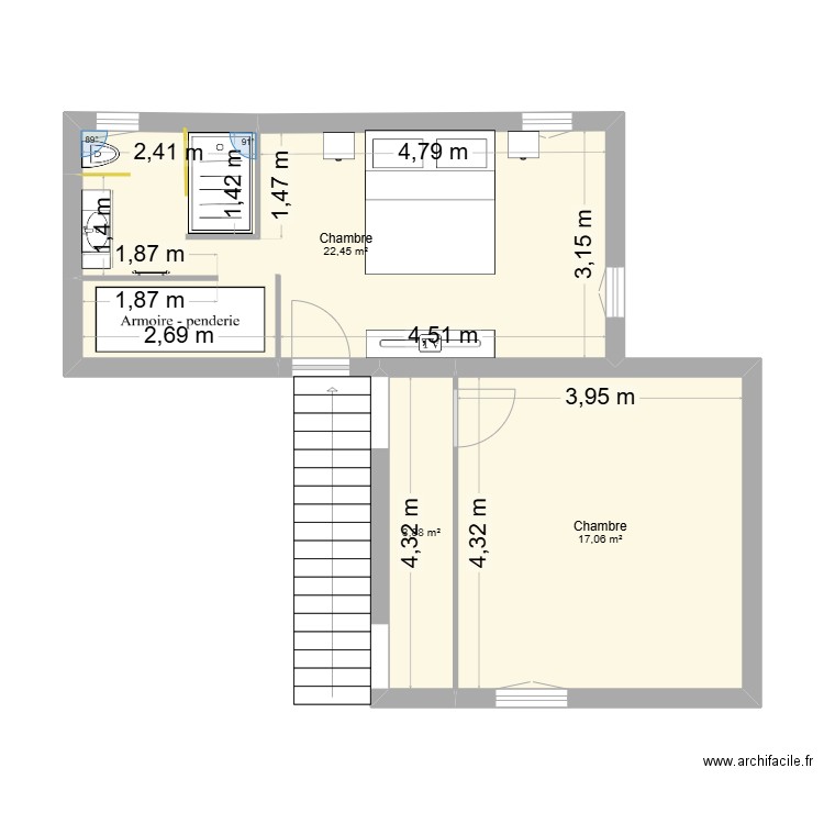 MAISON MAZAN. Plan de 13 pièces et 138 m2