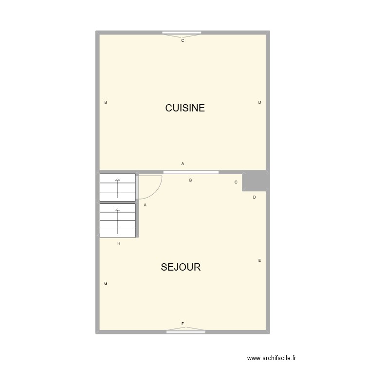 PLAN 01 MONTFRIN. Plan de 5 pièces et 45 m2