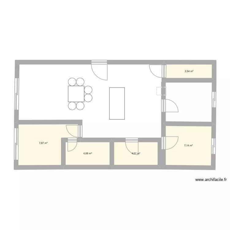 APPART NOUR 2. Plan de 5  et 26 m²