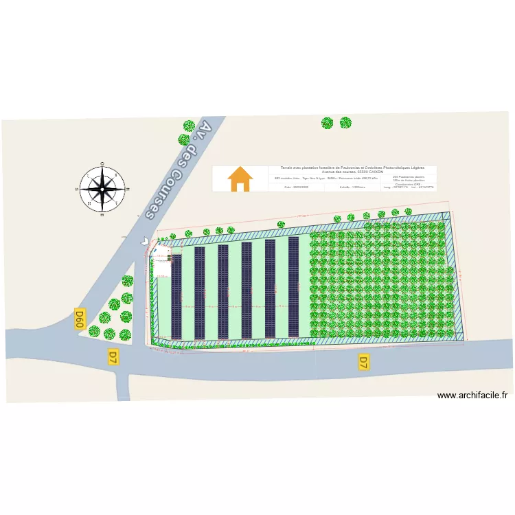 Plan de Masse Caixon DP V6. Plan de 