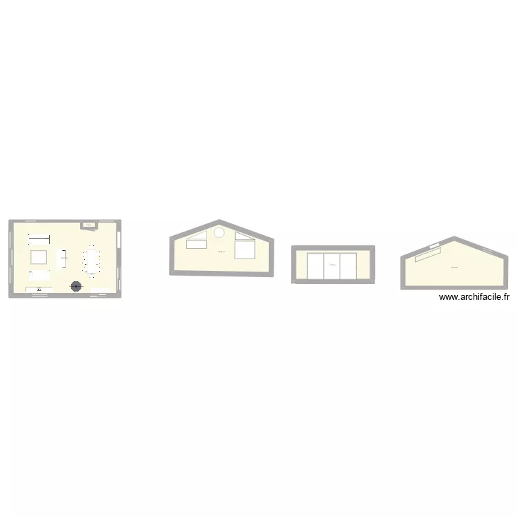 La Cagouille 2 Espace central. Plan de 5 et 141 m² La Cagouille 2 Espace central. Plan de 5 et 141 m²