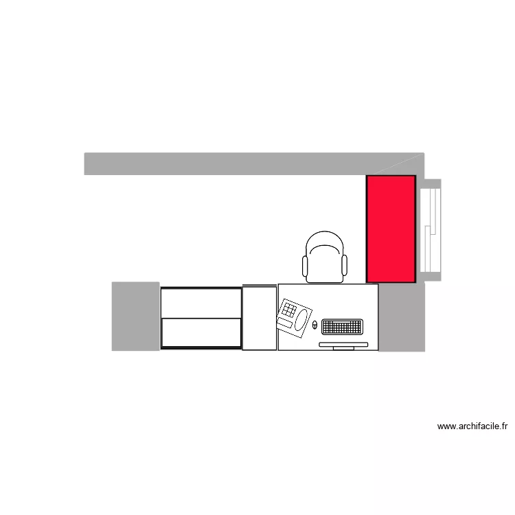 Implantation actuelle. Plan de 