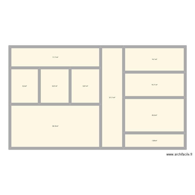 plan spa. Plan de 10 pièces et 162 m2