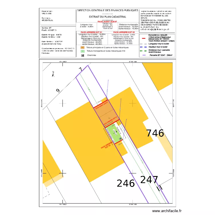 DP02 ZORKANI ITE + toiture. Plan de 