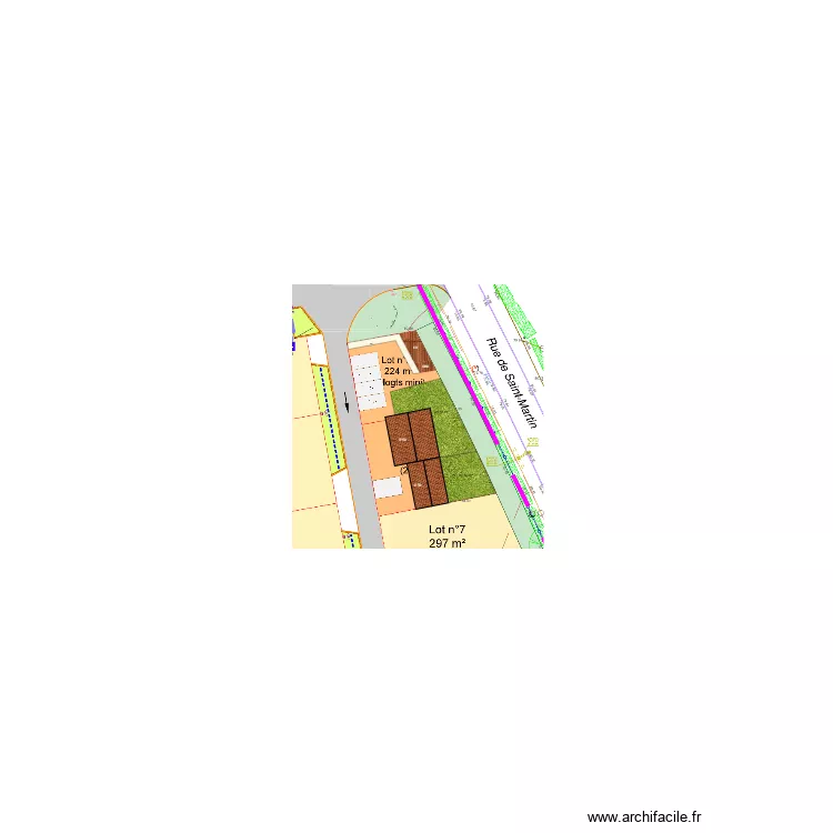 La Merlatière. Plan de La Merlatière. Plan de