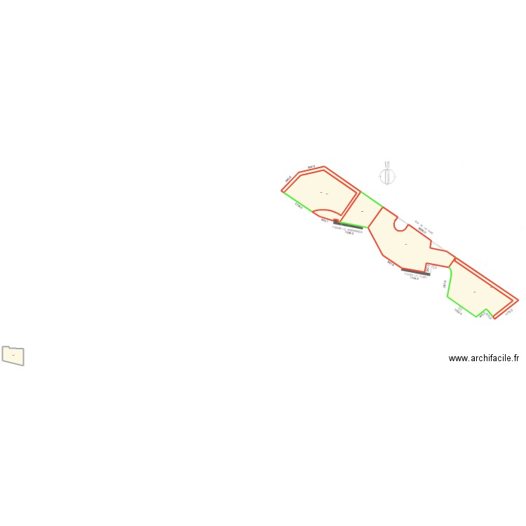 LOUVECIENNES MONTBUISSON. Plan de 7 pièces et 1234 m2