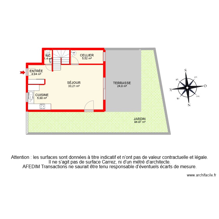 BI26623 -. Plan de 21 pièces et 203 m2