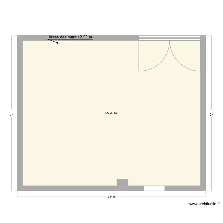 richerolle -2. Plan de 1 Pièce et 65 m²