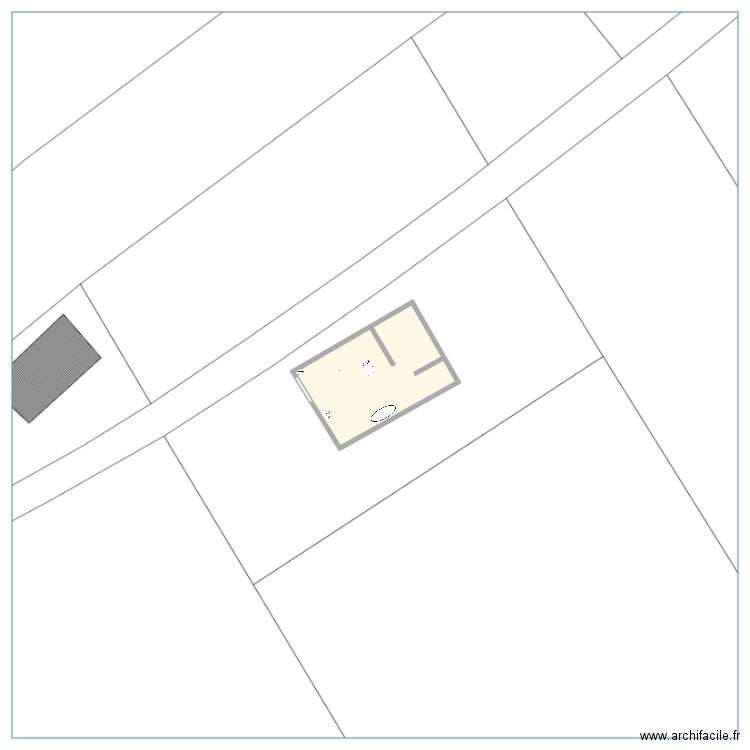 BAT33. Plan de 1 pièce et 80 m2