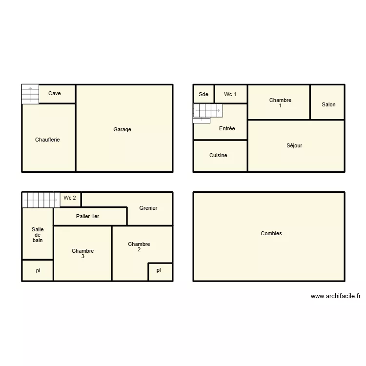 PONT AVEN NAVINER NIZON. Plan de 