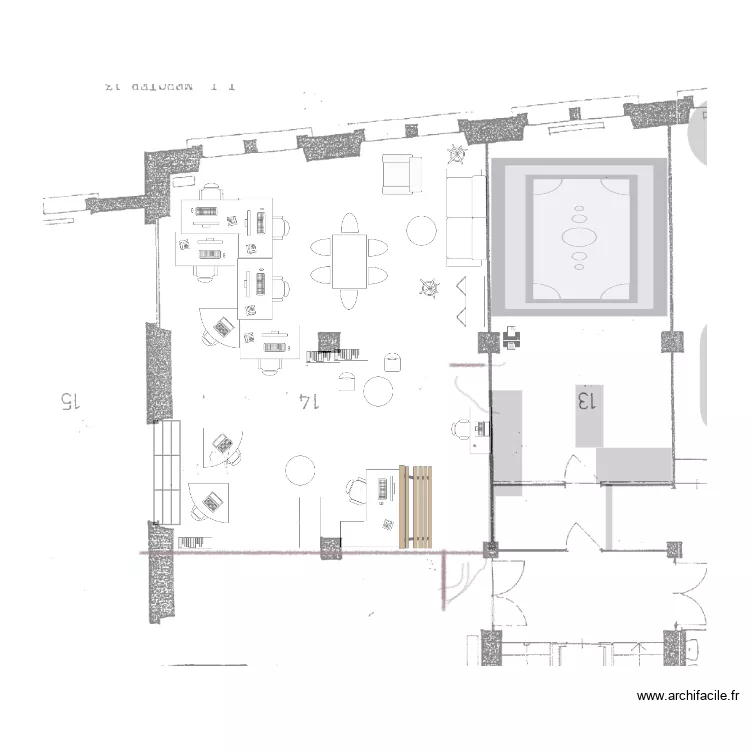 Bureau partagé. Plan de Bureau partagé. Plan de