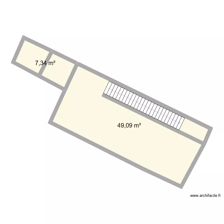 Maison Lili. Plan de 2 pièces et 56 m² Maison Lili. Plan de 2 pièces et 56 m²